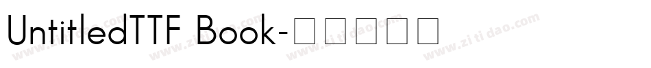 UntitledTTF Book字体转换